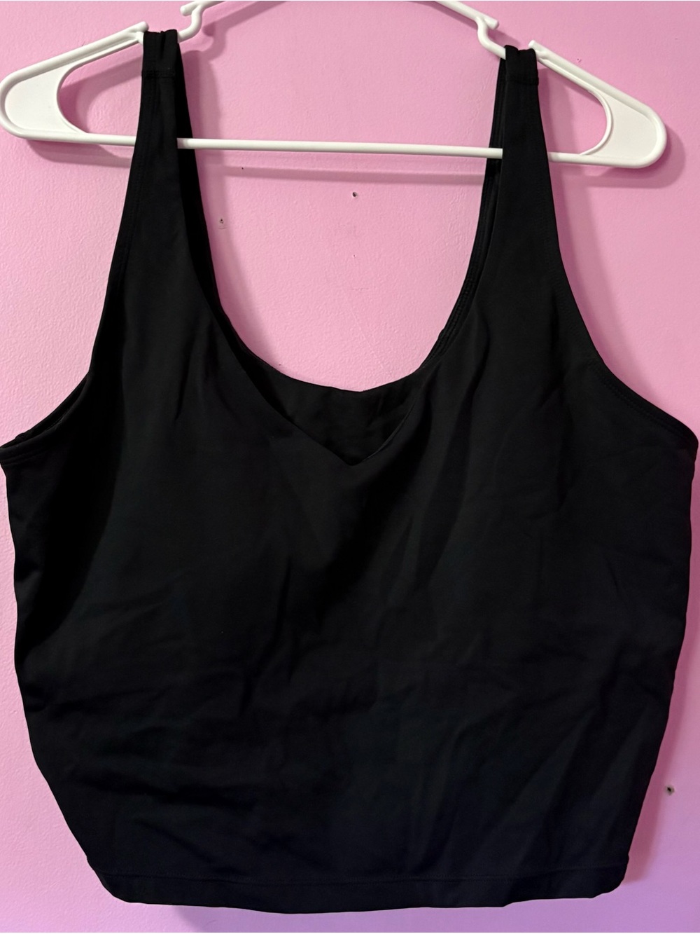 Black Scoop Neck Tank Top